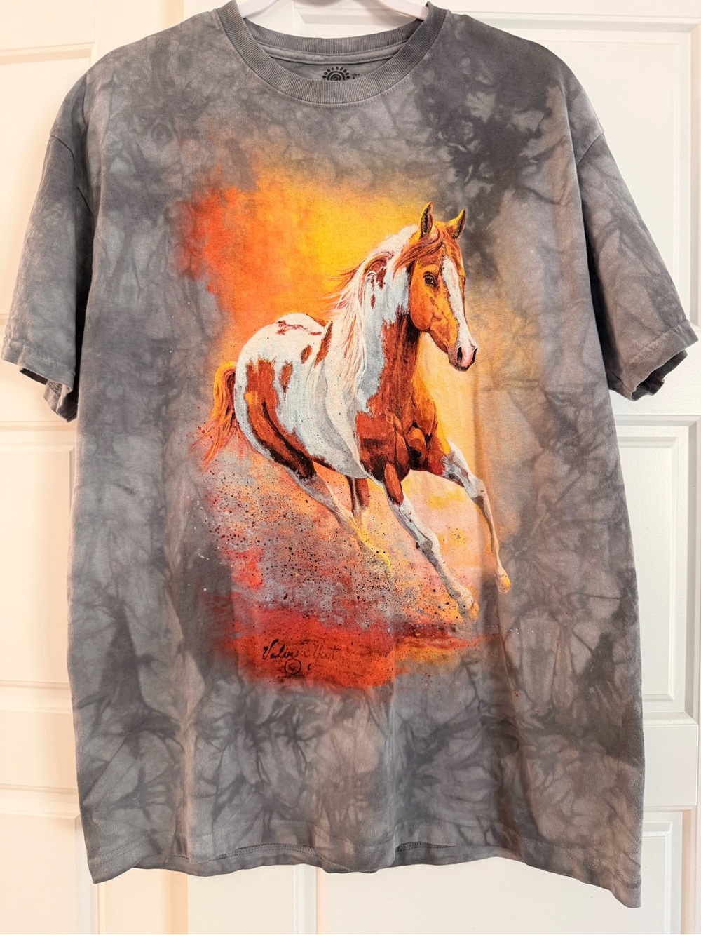 The Mountain Gray Horse Tie-Dye Tee